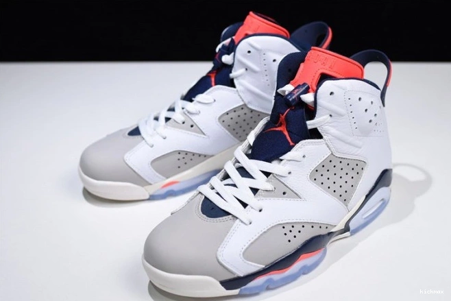 Cheap MAX Retro 6 Grey-Sail Infrared White Jordan 384664-104 Air 23-Neutral Tinker 0701